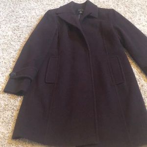 Chocolate brown women’s wool coat